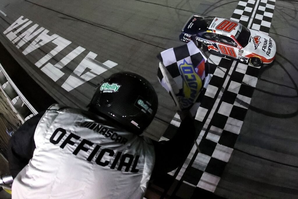 Sheldon Creed earns first NASCAR O’Reilly win as Chastain and Hill clash