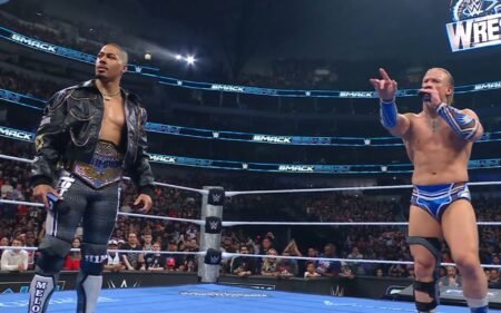 Major name returns to SmackDown after 13 months in segment involving Carmelo Hayes