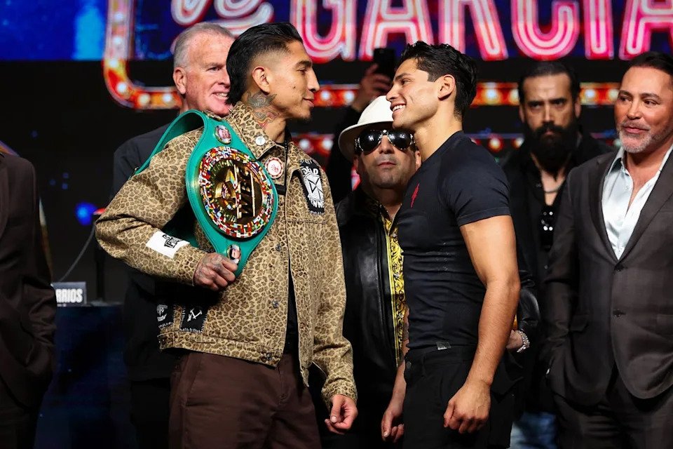 Mario Barrios (left) and Ryan Garcia will clash on Saturday (Getty Images)
