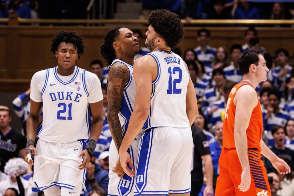 Boozer, Evans lead No. 4 Duke past No. 20 Clemson 67-54 to stay in control of ACC race