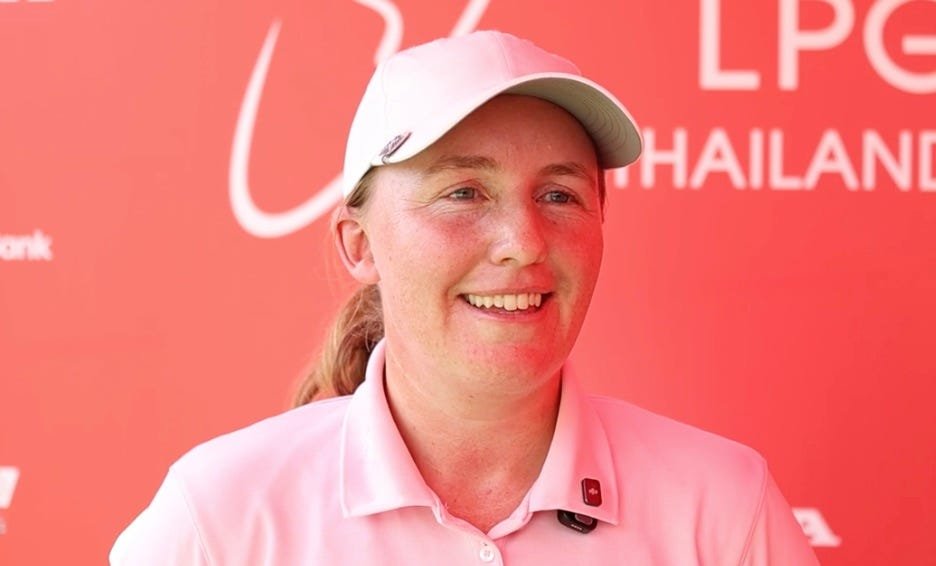 New mom holes out for eagle, shoots 66 in first event back on LPGA