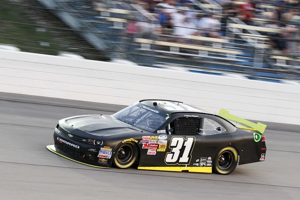 Chase Pistone, driver of the No. 31 Turner Scott Motorsports Chevrolet, during the 6th Annual U.S. Cellular 250 presented by New Holland NASCAR Nationwide Series race at Iowa Speedway in Newton, Iowa. Corbis/Icon Sportswire via Getty