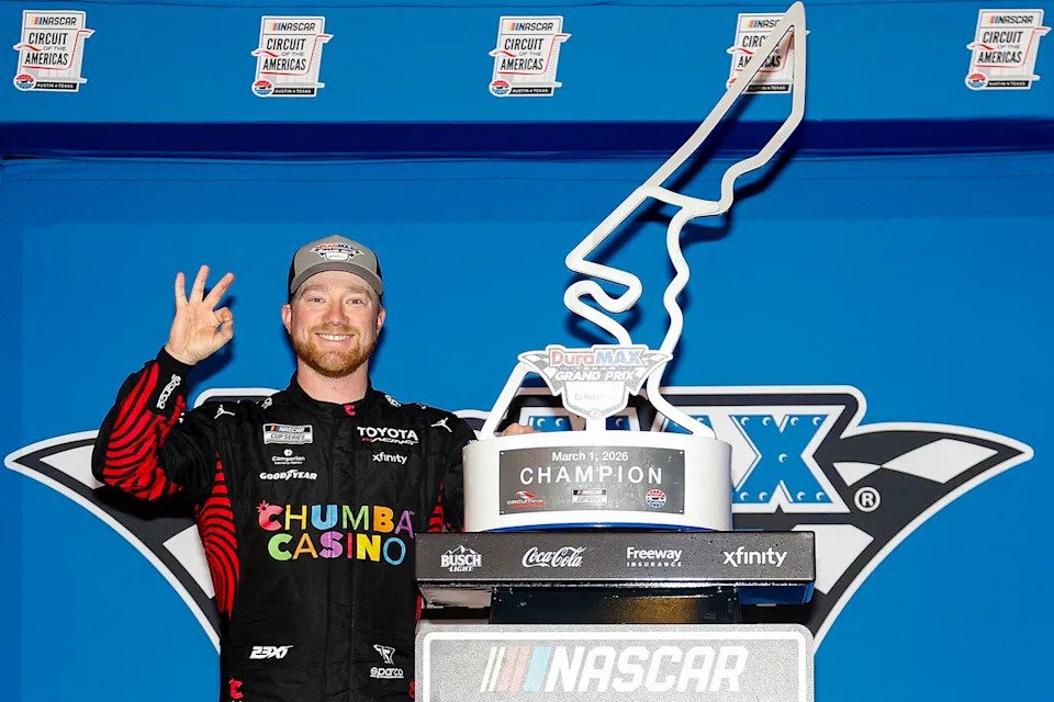 Tyler Reddick at the NASCAR Cup Series DuraMax Grand PrixCredit: Logan Riely/Getty