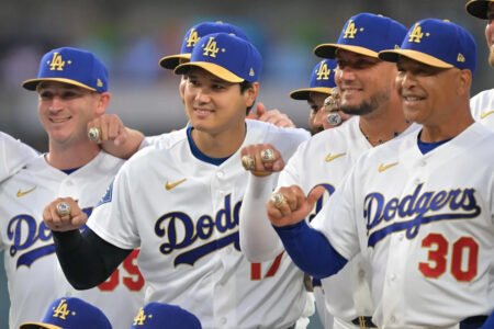 Los Angeles Dodgers hold World Series ring ceremony