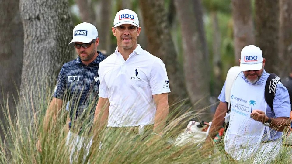 PGA Tour pro Billy Horschel wallks on the Champion Course at PGA National during the 2024 Cognizant Classic.