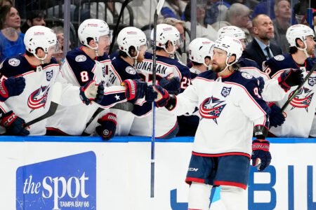 Marchenko carries surging Blue Jackets past Flyers, 2-1 in shootout