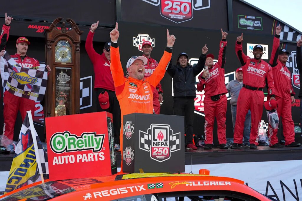 Justin Allgaier takes big NASCAR O’Reilly points lead into Rockingham