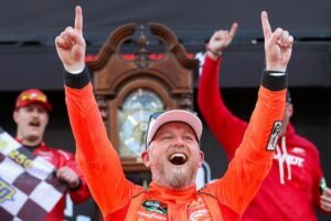 Justin Allgaier victorious in wild NASCAR O’Reilly race at Martinsville