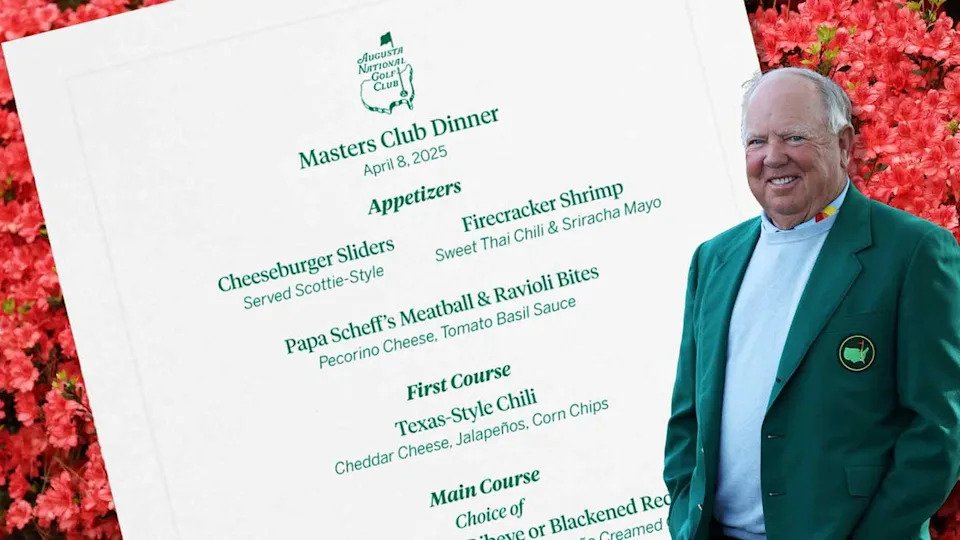 Mark O'Meara liked Scottie Scheffler's Masters champions dinner selections