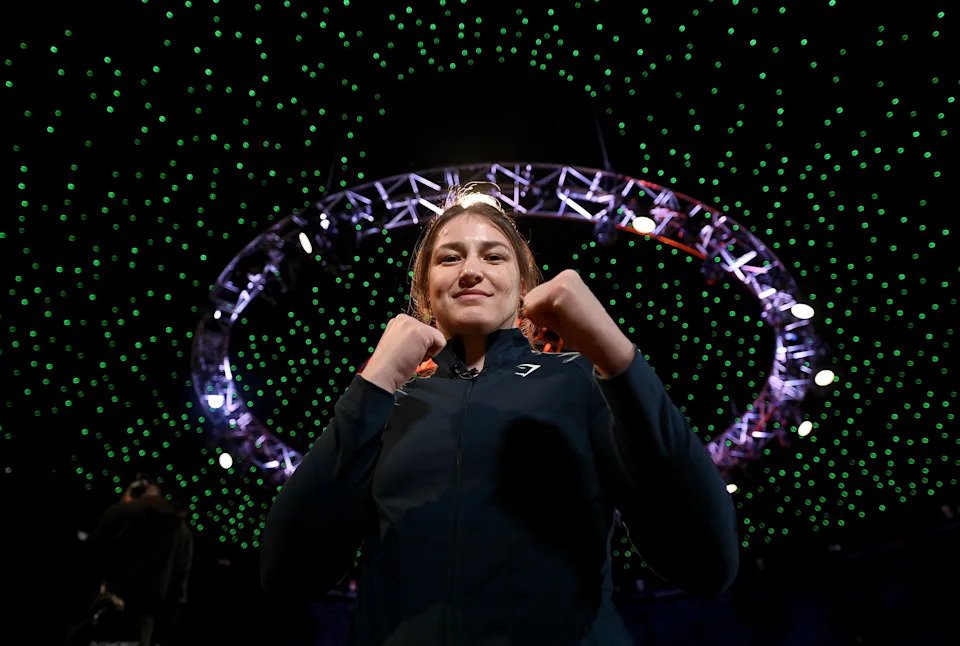Dublin , Ireland - 20 March 2023; Katie Taylor poses for a portrait before a media conference, held at the Mansion House in Dublin, ahead of her undisputed super lightweight championship fight with Chantelle Cameron, on May 20th at 3Arena in Dublin. (Photo By David Fitzgerald/Sportsfile via Getty Images)