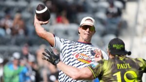 Tom Brady drops a hint after a day of tossing dimes