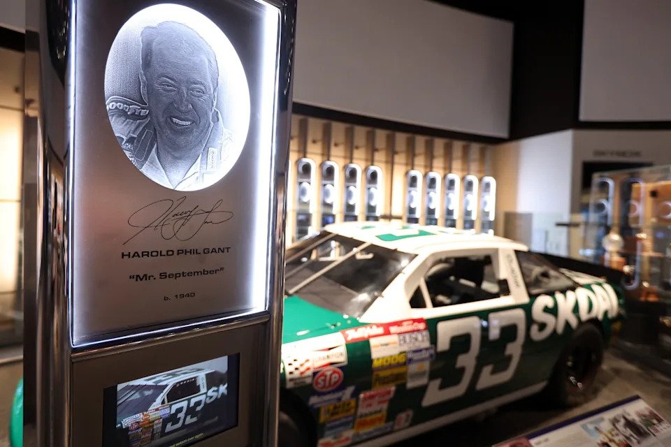 Harry Gant's car in the NASCAR Hall of Fame