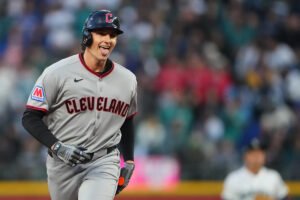 Rookie Chase DeLauter homers twice in 1st regular-season game, Guardians beat Mariners 6-4