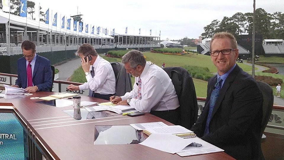 Jacksonville native David Duval (right) worked as an analyst for Golf Channel until he began playing full-time on the PGA Tour Champions.