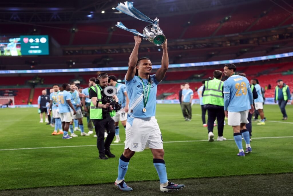 A Manchester City defender may have provided a clue about his future