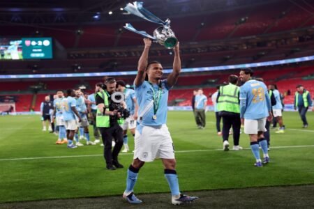 A Manchester City defender may have provided a clue about his future