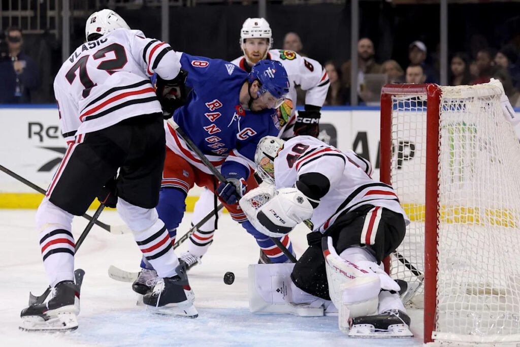 Blackhawks Routed By Rangers 6-1 At Madison Square Garden On Friday