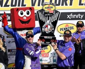 Las Vegas Winner Denny Hamlin Illustrates Why Family, Support and Love Are Just as Important as Speed and Winning