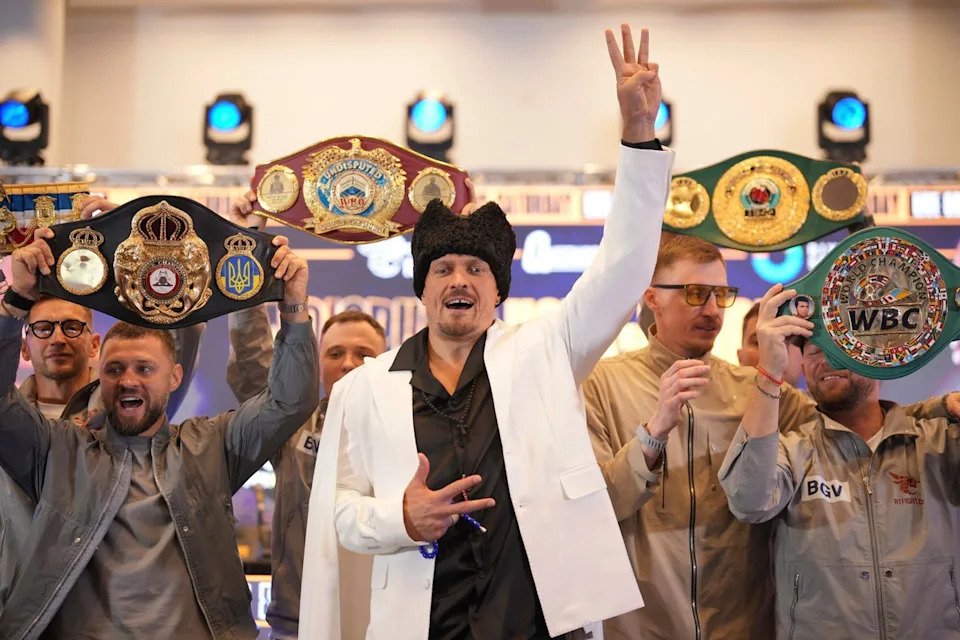 Oleksandr Usyk is a former three-time undisputed champion – twice at heavyweight, once at cruiserweight (AP)