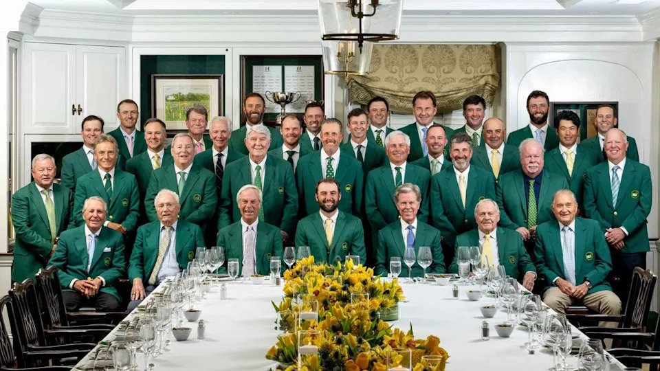 masters champions dinner group photo 2025