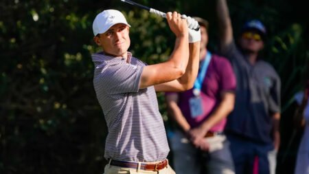 Ludvig Aberg aces Sawgrass with 63 to take 2-shot lead at Players as Scheffler narrowly makes cut