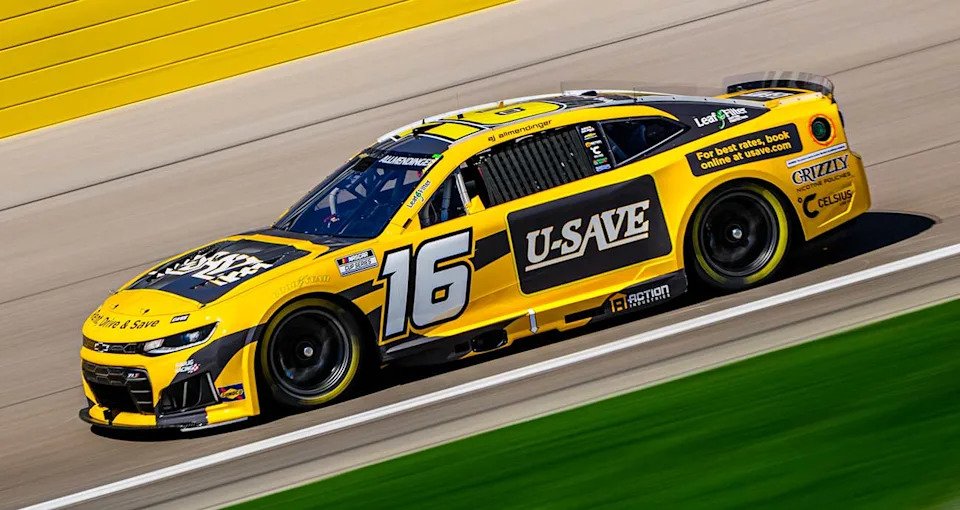 AJ Allmendinger wheels the No. 16 Chevrolet in practice and qualifying at Las Vegas Motor Speedway