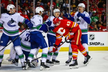 Canucks Allow Four In The Second, Fall 7-3 To The Flames