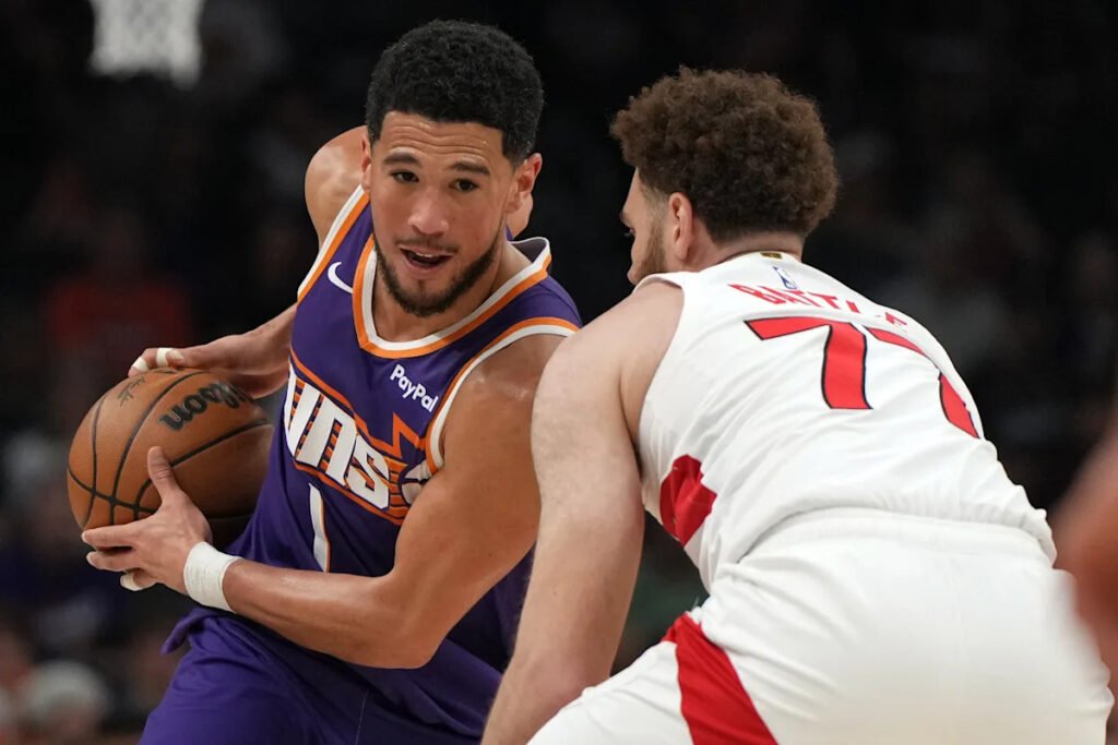 Devin Booker scores 25, Suns cruise past the Raptors 120-98 to end a 5-game skid