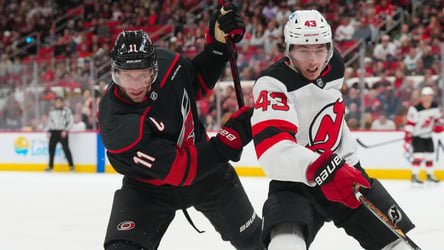 Devils unable to keep up with Hurricanes in 5-2 loss