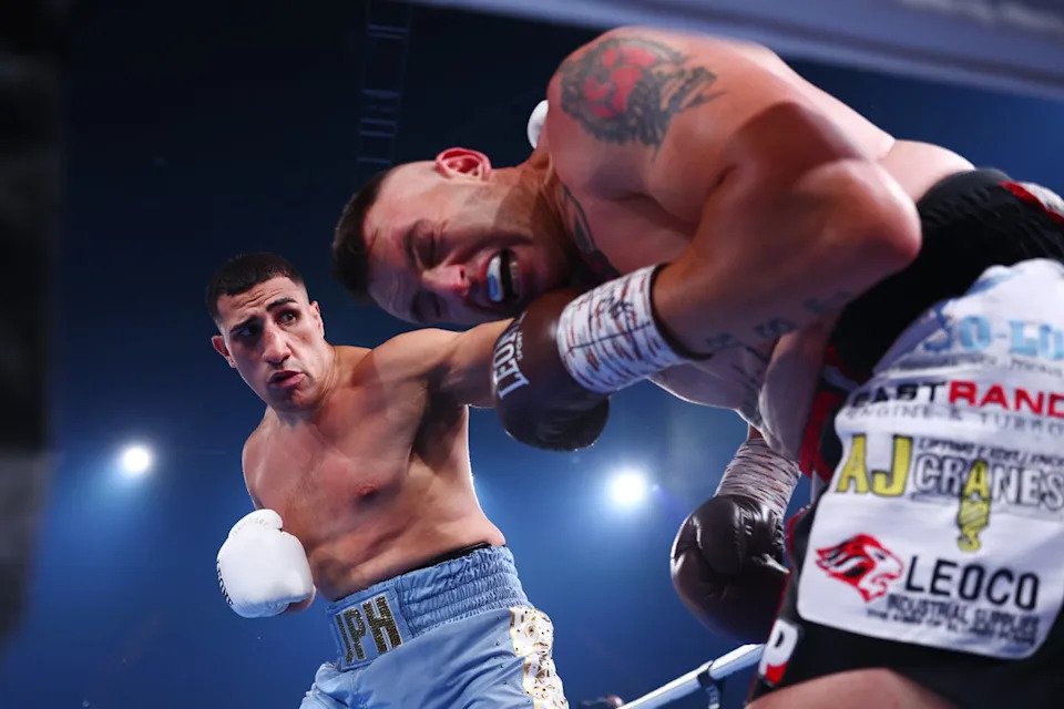 Justis Huni (left) is aiming to bounce back from the sole loss of his professional career (Getty Images)