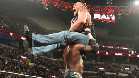 WWE shares unseen footage of Oba Femi’s attack on Brock Lesnar