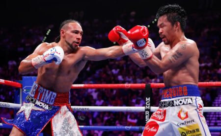 Mayweather says Pacquiao rematch is an exhibition, with venue still undecided