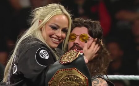 Liv Morgan reacts to Dominik Mysterio shockingly putting his hair and moustache on the line against 41-year-old star