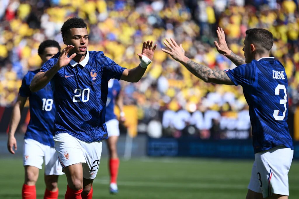 Doué scores 2 goals and France downs Colombia 3-1 in World Cup tune-up