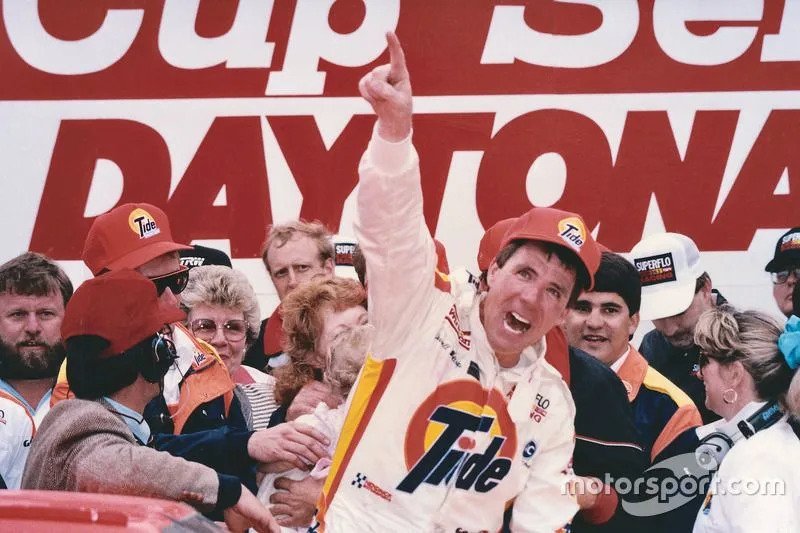 Race winner Darrell Waltrip
