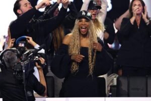 Serena Williams joins Tommy Fleetwood and Justin Rose in TGL Finals celebrations
