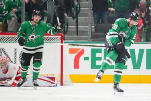 Harley’s overtime goal gives streaking Stars a 3-2 win over the Red Wings