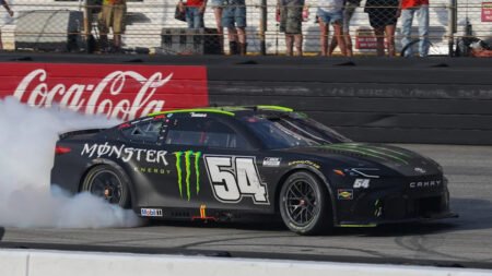 Ty Gibbs earns first NASCAR Cup victory at Bristol, beating Kyle Larson and Ryan Blaney