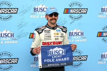 NASCAR at Bristol, starting lineup for 2026 Food City 500