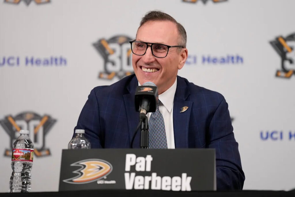 GM Pat Verbeek gets a multiyear contract extension from playoff-contending Anaheim Ducks