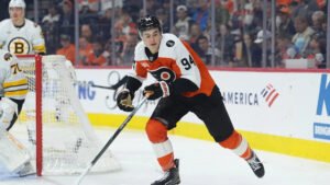 At just 19 years old, rookie Porter Martone is already pushing the Flyers toward a playoff run