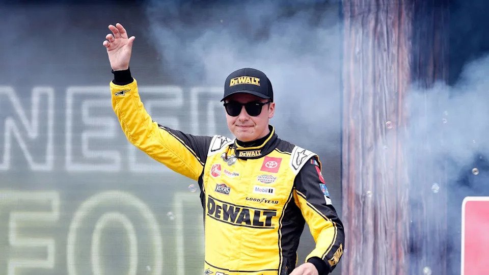 Christopher Bell at driver introductions at Circuit of the Americas.Jamie Harms-Imagn Images