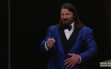 AJ Styles leaves the entire arena stunned in silence with one word at the WWE Hall of Fame 2026