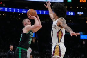 Celtics miss breaking NBA 3-point record, but lock up East’s No. 2 playoff seed