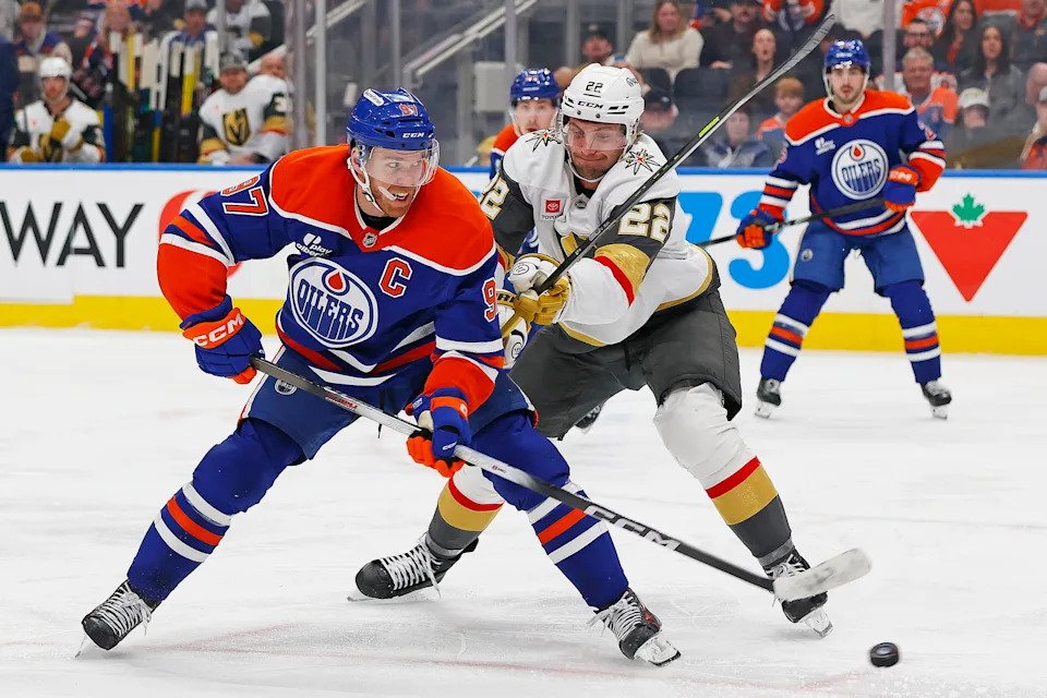 McDavid and the Oilers lose 5-1 to the Golden Knights Photo by:&nbsp;

© Perry Nelson Imagn Images