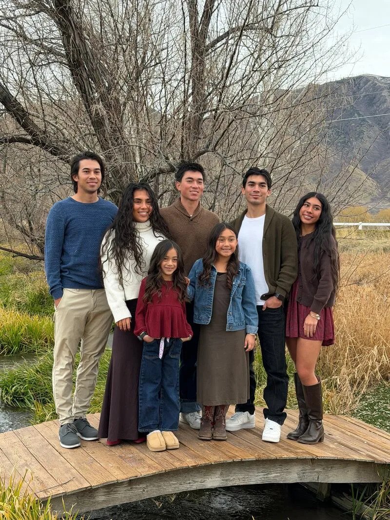 Kihei Akina poses for a picture with his siblings. | Courtesy Akina family