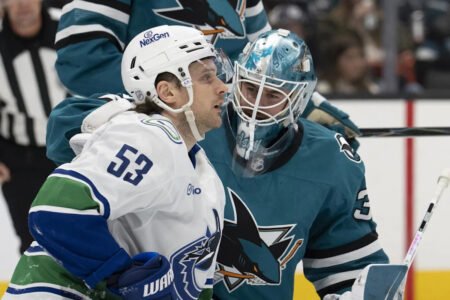 Sharks’ Struggles Continue, Fall to Last-Place Canucks in Shootout