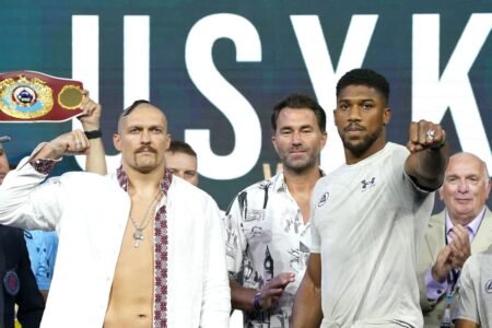 Anthony Joshua’s ‘unbelievable’ training with Oleksandr Usyk leaves Eddie Hearn in shock