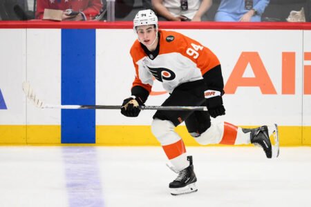 At just 19 years old, rookie Porter Martone is already pushing the Flyers toward a playoff run