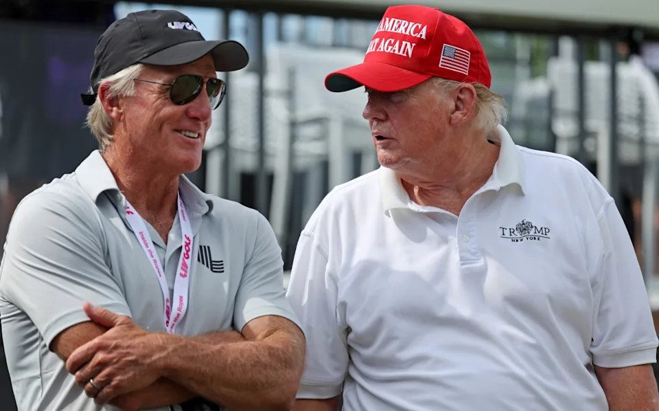 Norman is a friend of Donald Trump, the US president and golf fanatic